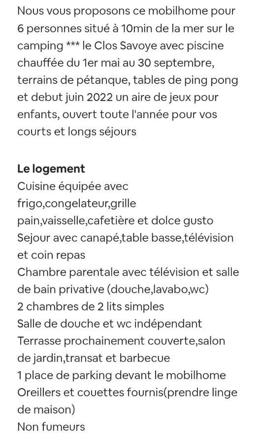 Mobilhome 6 Personnes Biville-sur-Mer Kültér fotó